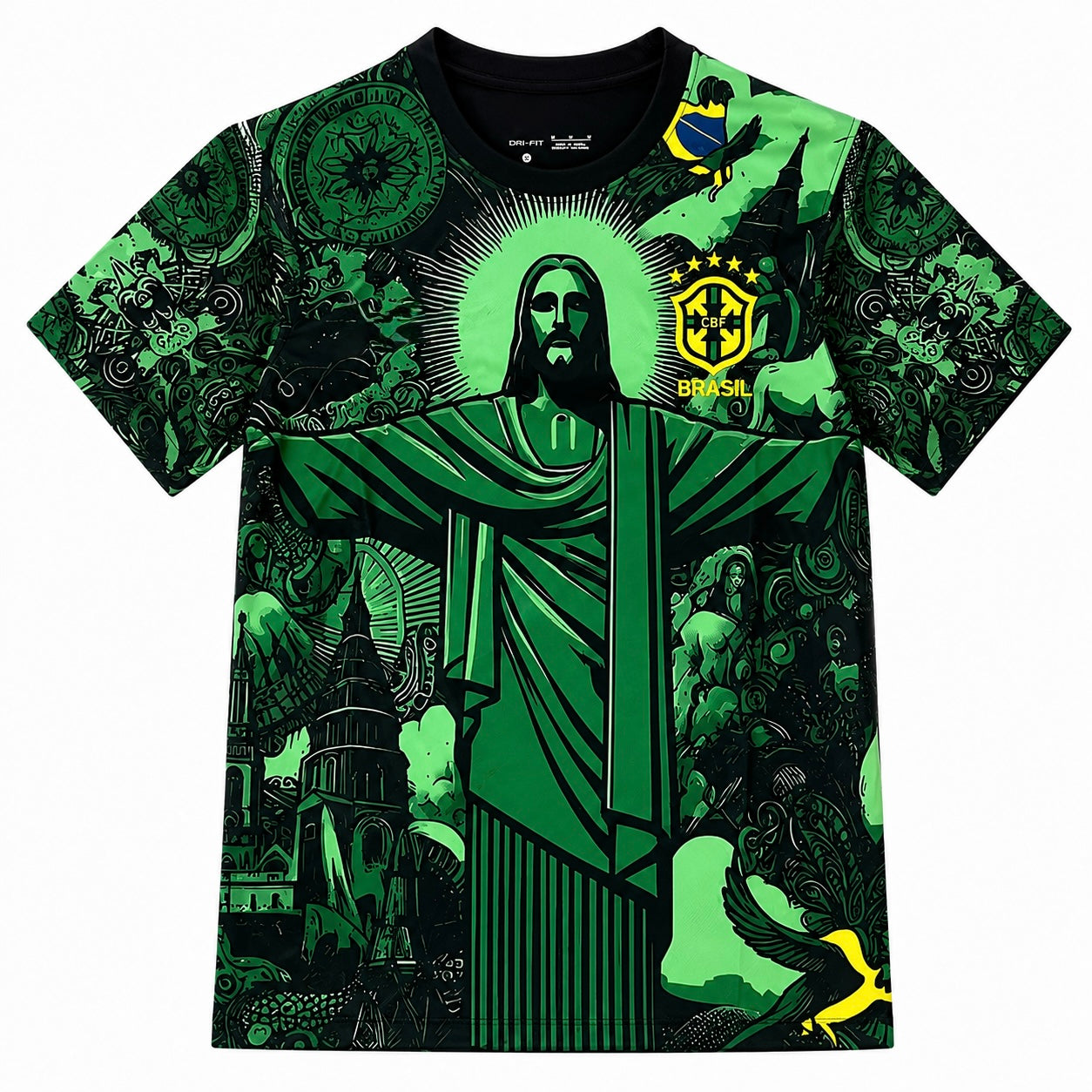 Brasilien Tröja Design Grön