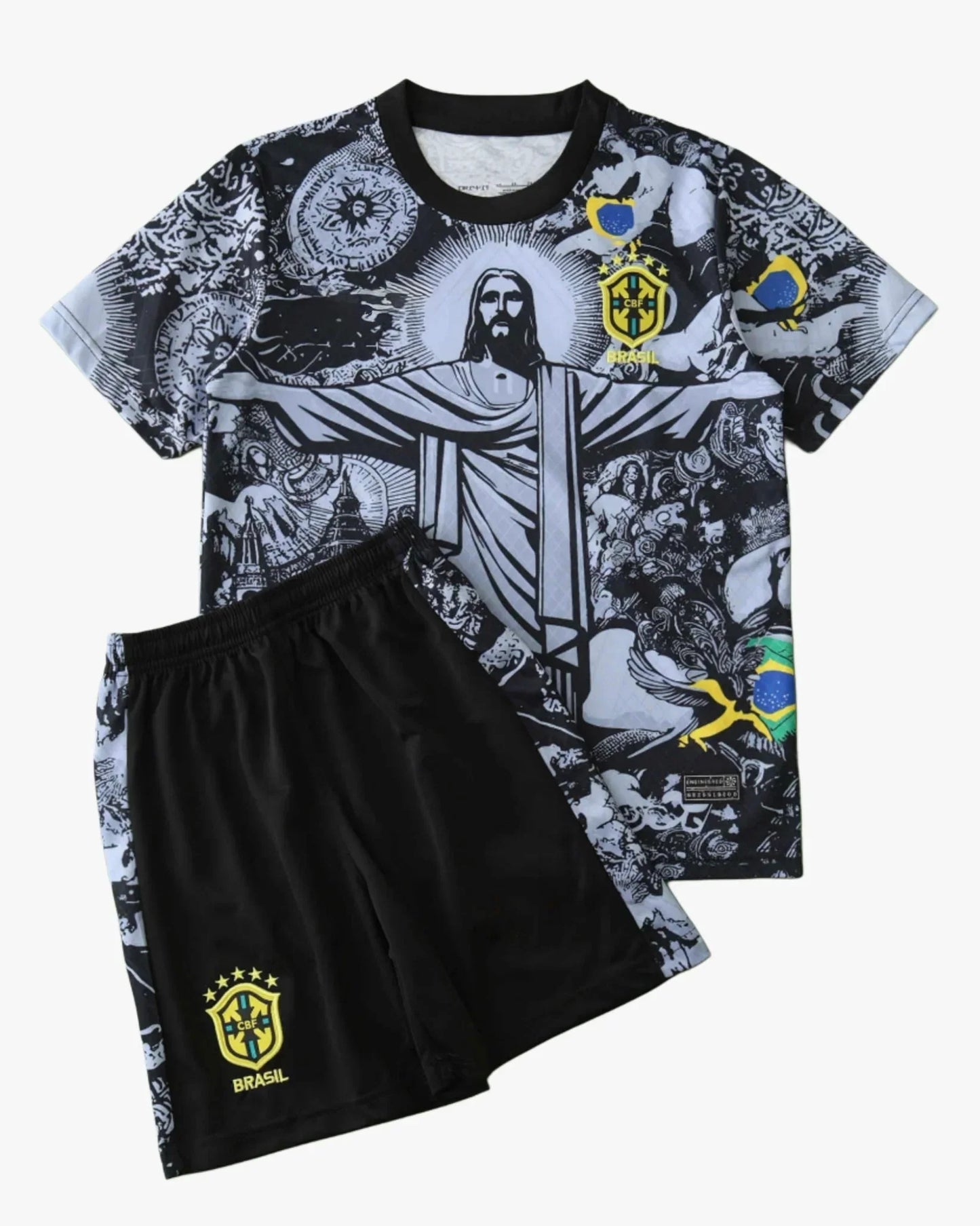 Brasilien Tröja Barn Special Grå