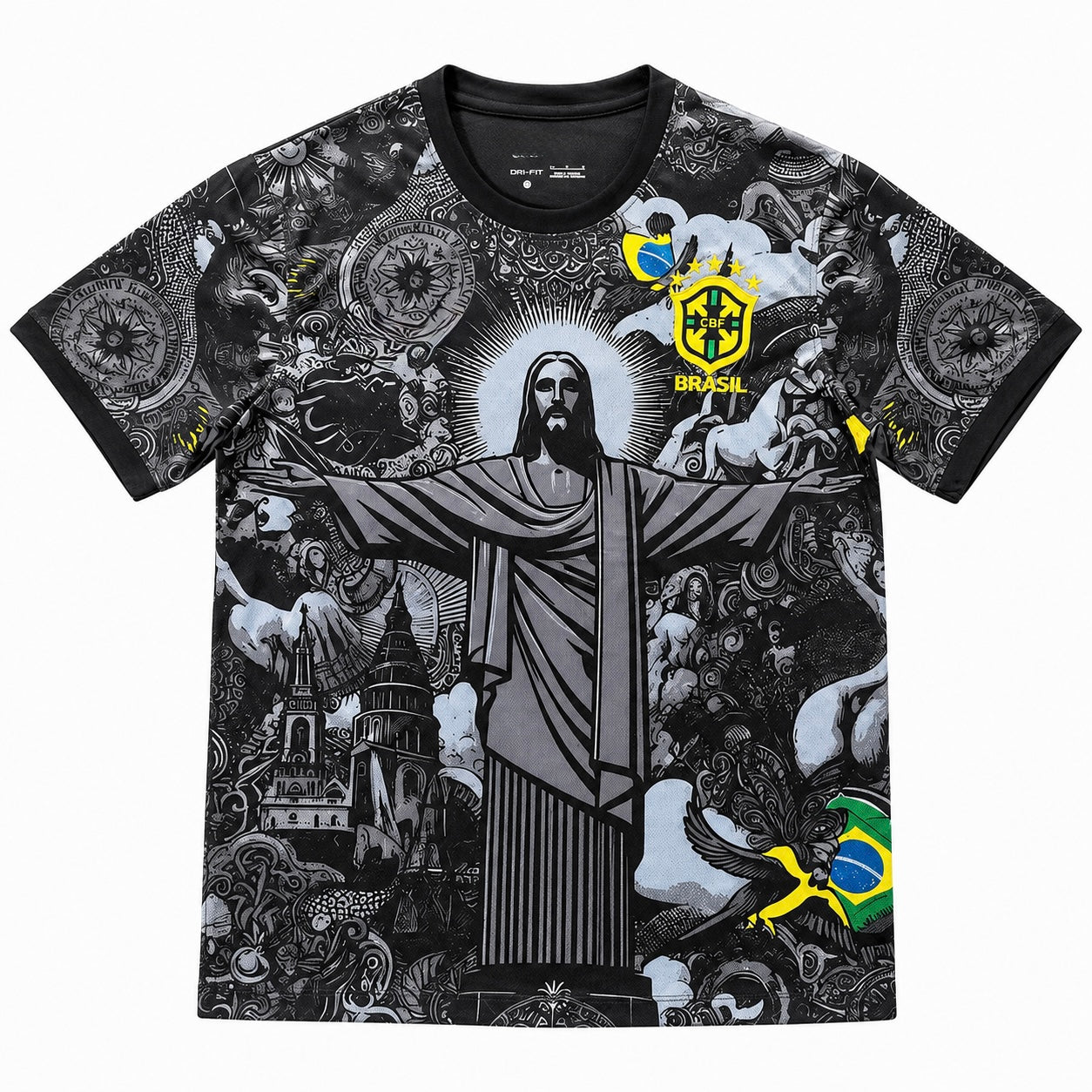 Brasilien Tröja Design Grå