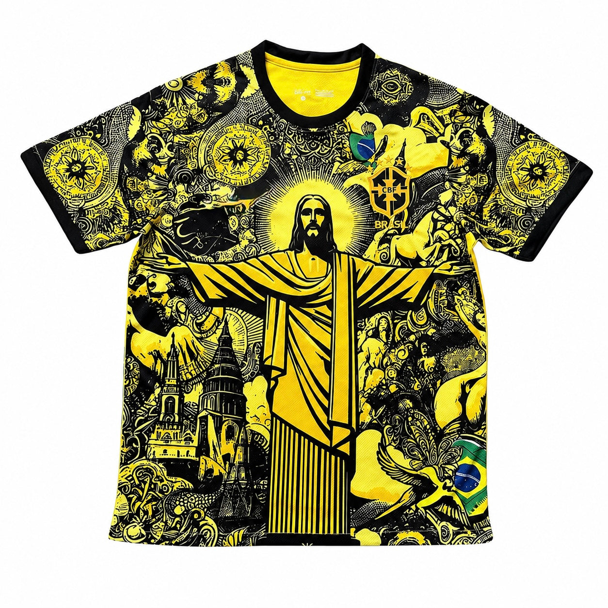 Brasilien Tröja Design Gul